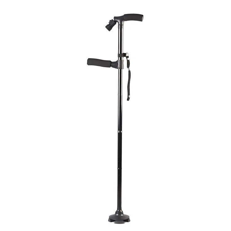 Enjoycare Dual Handle Walking Cane with LED Light & Self-Standing Base – EK8020