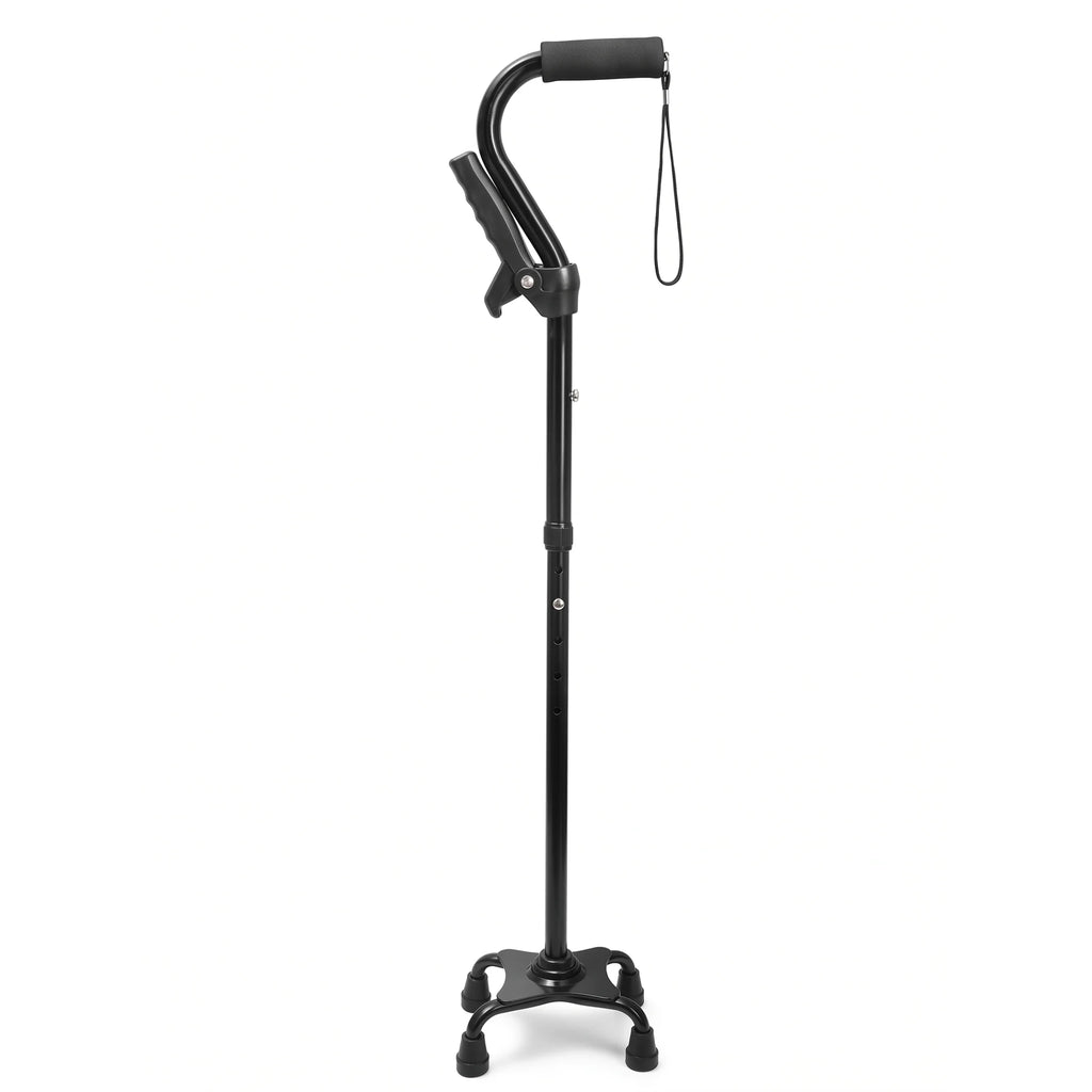 Enjoycare Folding Quad Cane with Offset Handle – EK810