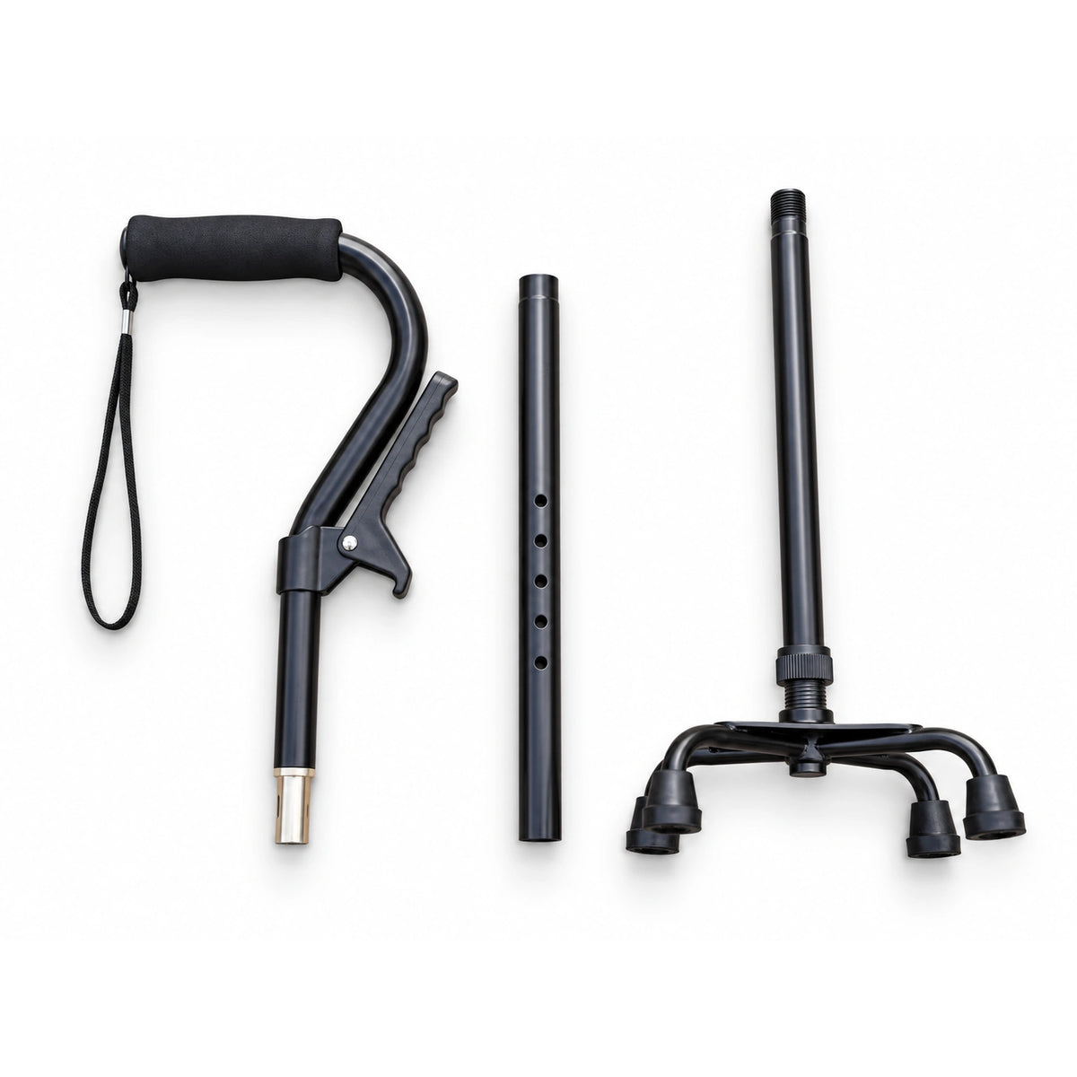 Enjoycare Folding Quad Cane with Offset Handle – EK810