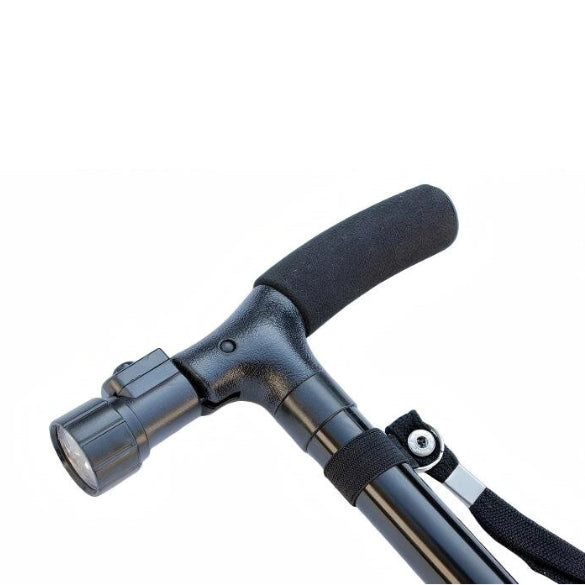 Enjoycare Dual Handle Walking Cane with LED Light & Self-Standing Base – EK8020