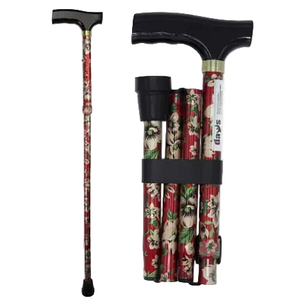 Days Folding Patterned Walking Stick