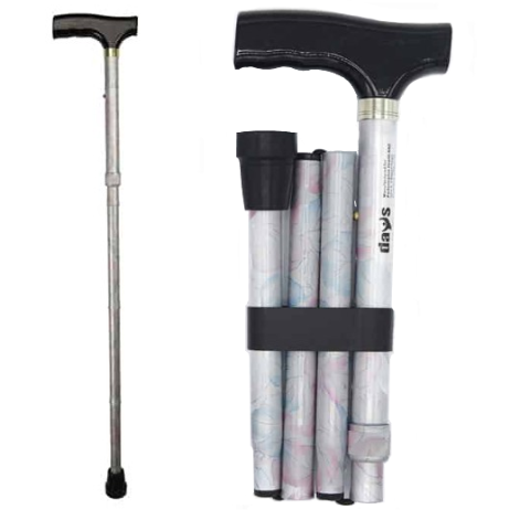 Days Folding Patterned Walking Stick