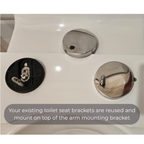 Liberty Toilet Support Arms Fold Up For All Toilets