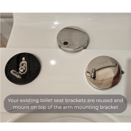 Liberty Toilet Support Arms Fold Up For All Toilets