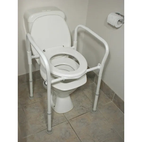 Homecraft Aluminium Folding Over Toilet Aid, without Bucket and Lid