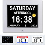 Digital Calendar Reminder Clock for Seniors