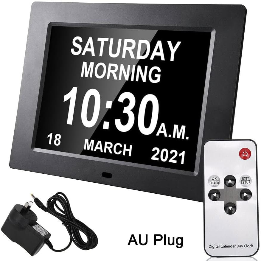 Digital Calendar Reminder Clock for Seniors
