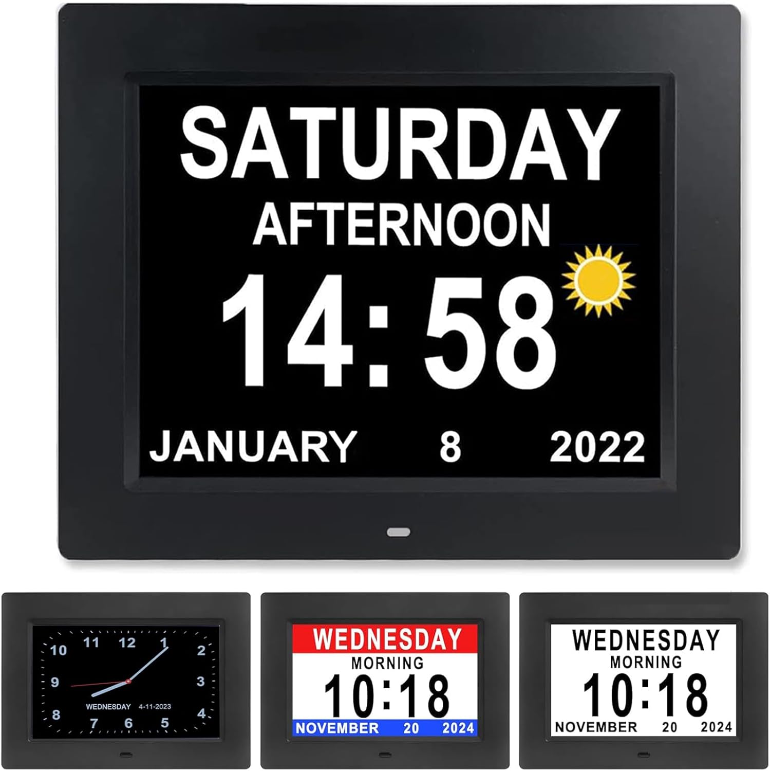 Digital Calendar Reminder Clock for Seniors