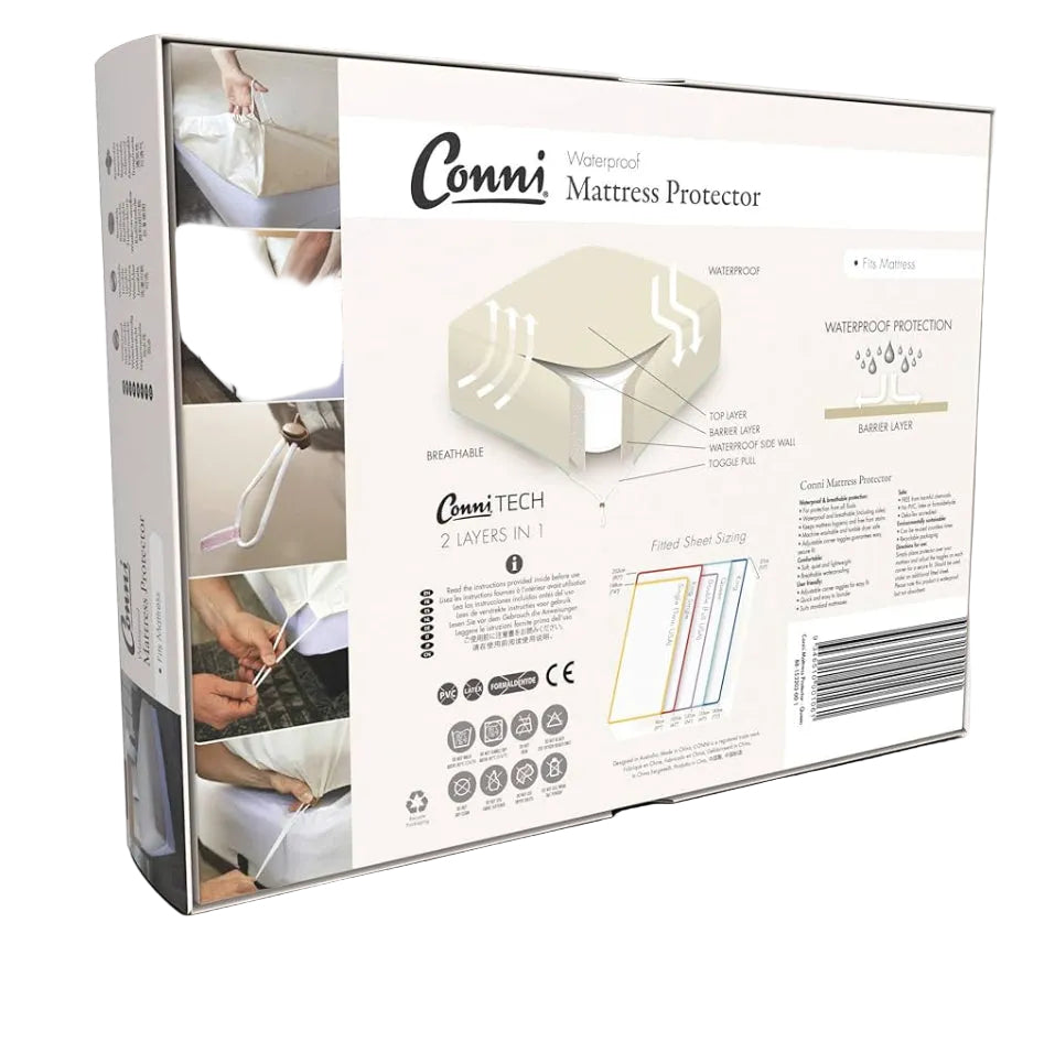 Conni Waterproof Mattress Protector - with Micro-Plush Technology