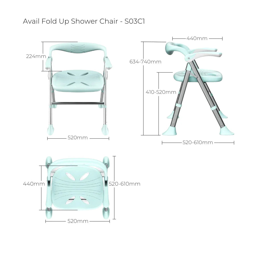 Avail Fold Up Shower Chair