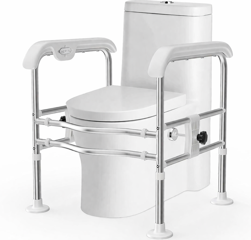 Adjustable Height and Width Toilet Surround