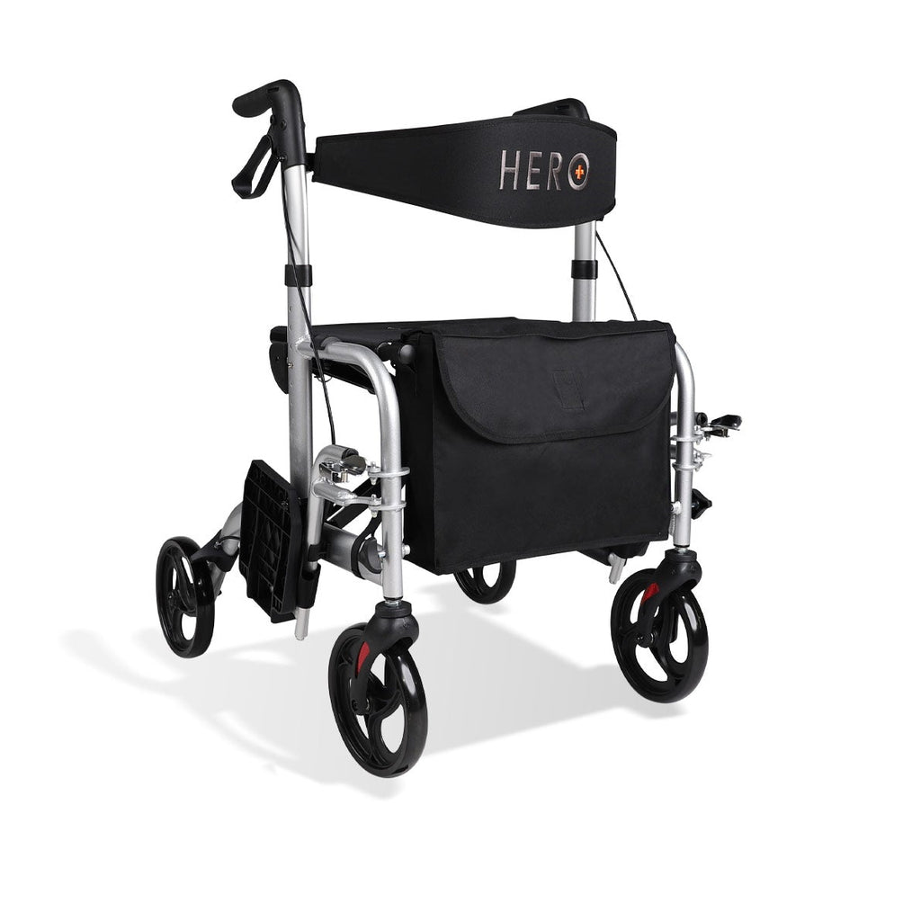 Hero Medical 2-in-1 Seat Walker/Wheelchair