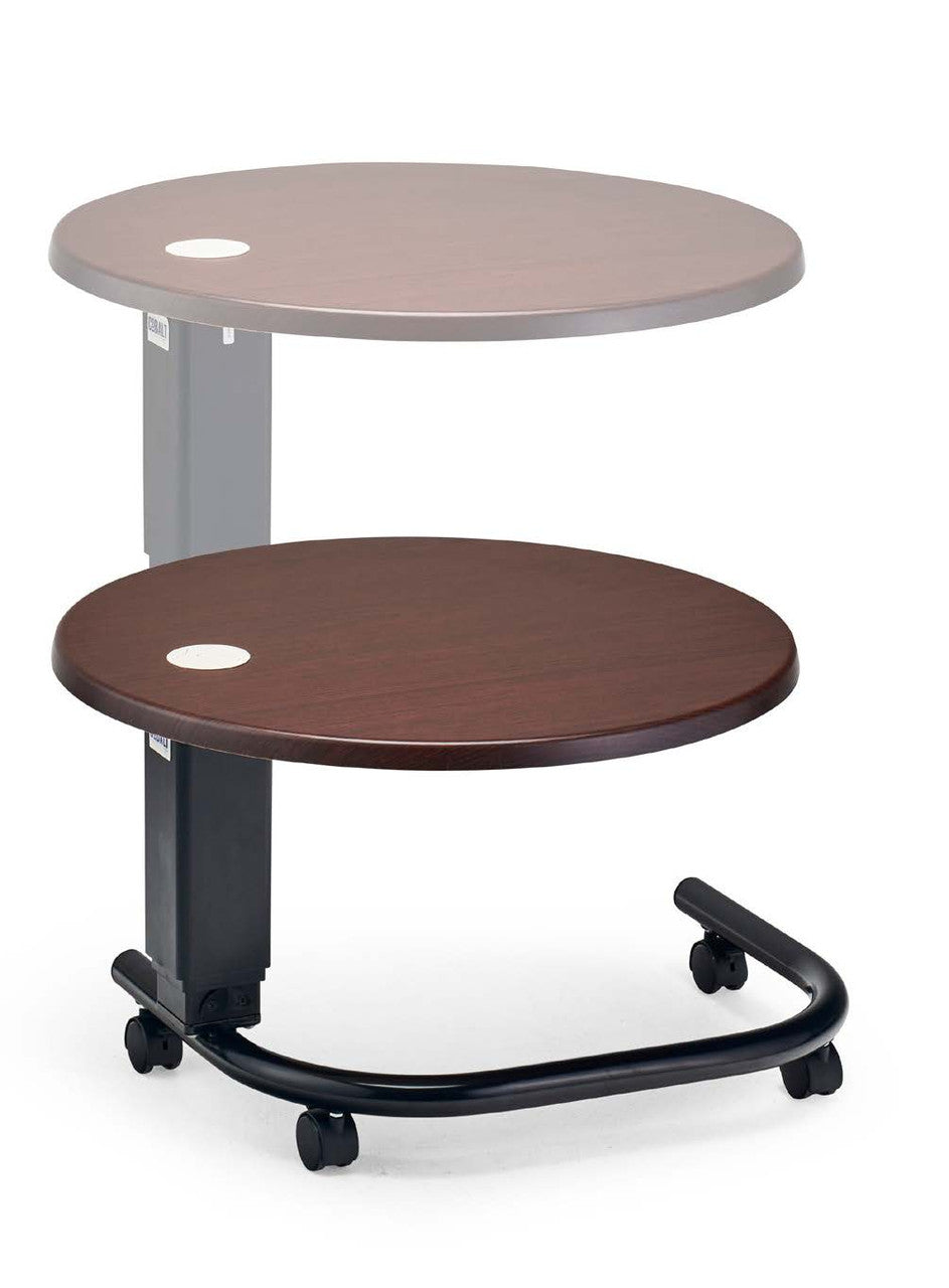 Overbed Table Round Top - Telescopic