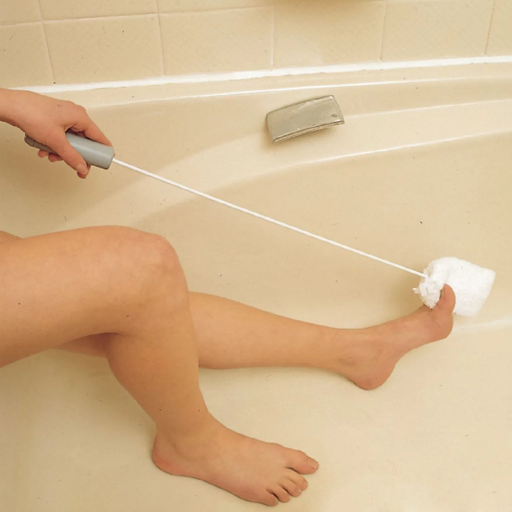 Homecraft Long Handled Toe Washer with 2 Pads