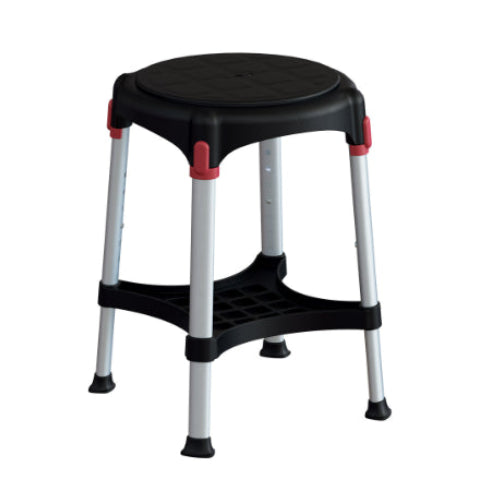 King Rotating Bathroom Stool with Tray – Adjustable Height