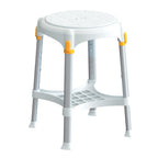 King Rotating Bathroom Stool with Tray – Adjustable Height