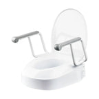 Homecraft Raised Toilet Seat with Armrests – 6, 10 & 15 cm Height Options